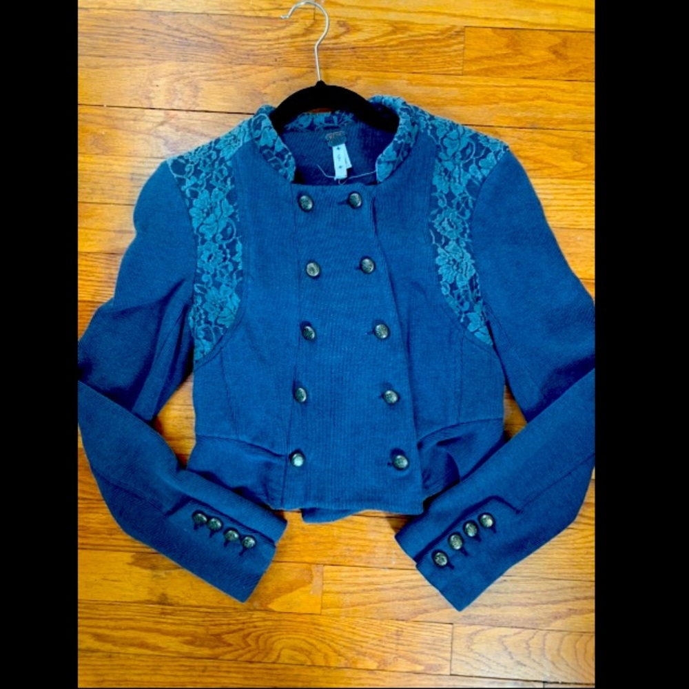 Free People Navy Jacket